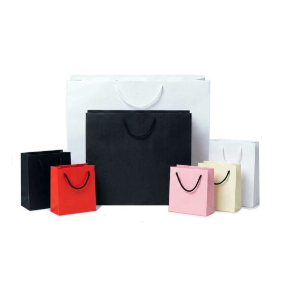 Virveliniai maiseliai i svet Prabangūs popieriniai maišeliai su virvelinėmis rankenėlėmis Ekodema